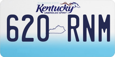 KY license plate 620RNM