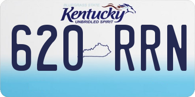 KY license plate 620RRN