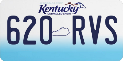 KY license plate 620RVS