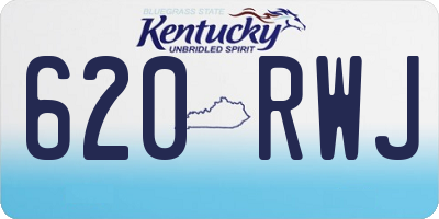 KY license plate 620RWJ