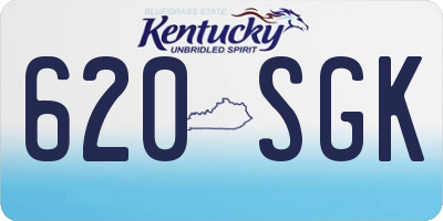 KY license plate 620SGK