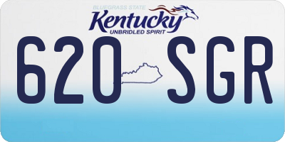 KY license plate 620SGR