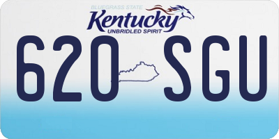 KY license plate 620SGU