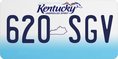 KY license plate 620SGV