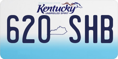 KY license plate 620SHB
