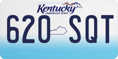 KY license plate 620SQT