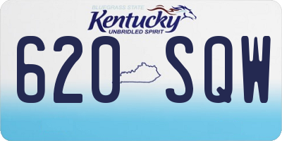 KY license plate 620SQW
