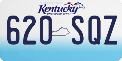 KY license plate 620SQZ