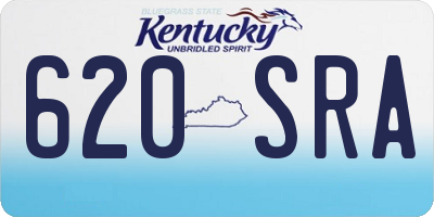 KY license plate 620SRA
