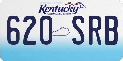 KY license plate 620SRB