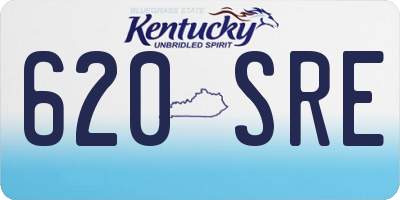 KY license plate 620SRE