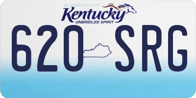 KY license plate 620SRG