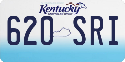 KY license plate 620SRI