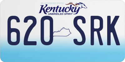 KY license plate 620SRK