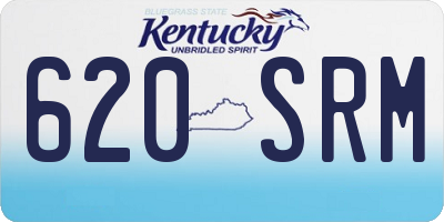 KY license plate 620SRM