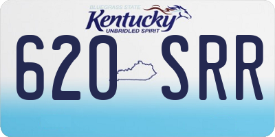 KY license plate 620SRR