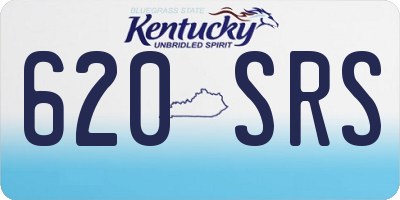 KY license plate 620SRS
