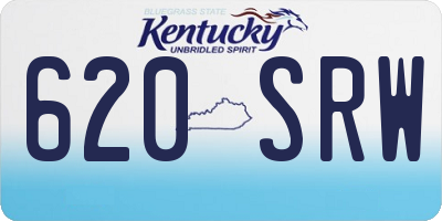 KY license plate 620SRW