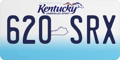 KY license plate 620SRX