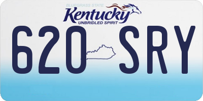 KY license plate 620SRY