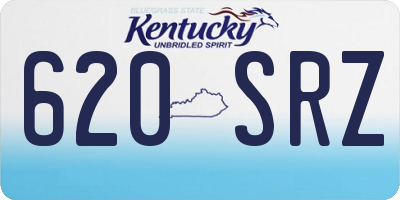 KY license plate 620SRZ