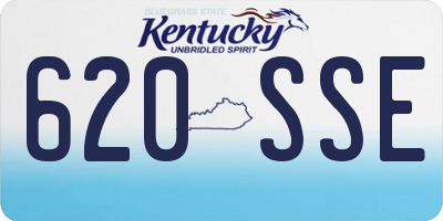 KY license plate 620SSE