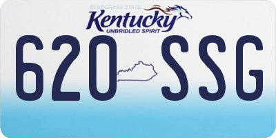 KY license plate 620SSG