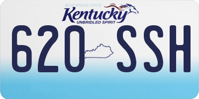 KY license plate 620SSH