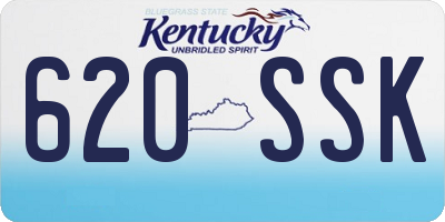 KY license plate 620SSK