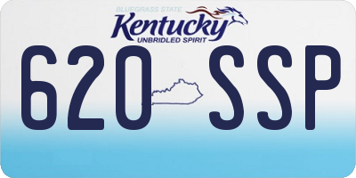 KY license plate 620SSP