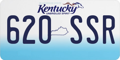 KY license plate 620SSR