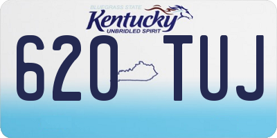 KY license plate 620TUJ