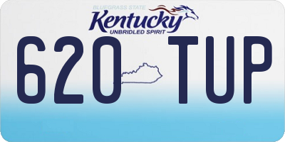 KY license plate 620TUP