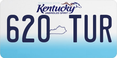 KY license plate 620TUR