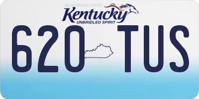 KY license plate 620TUS