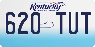 KY license plate 620TUT