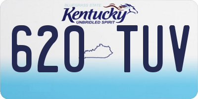 KY license plate 620TUV