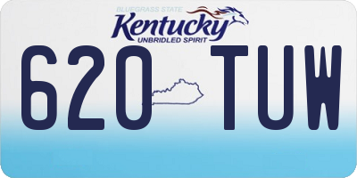 KY license plate 620TUW