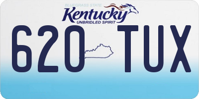 KY license plate 620TUX