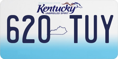 KY license plate 620TUY