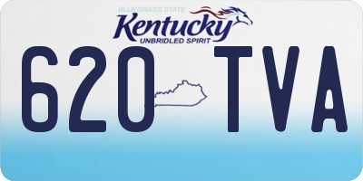 KY license plate 620TVA