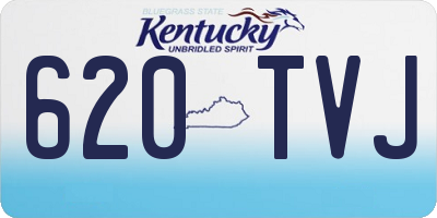 KY license plate 620TVJ