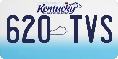 KY license plate 620TVS
