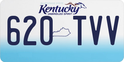 KY license plate 620TVV