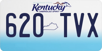 KY license plate 620TVX