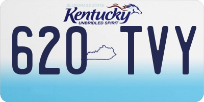 KY license plate 620TVY