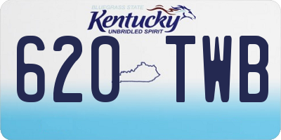 KY license plate 620TWB