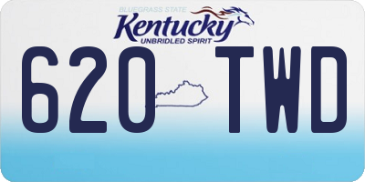KY license plate 620TWD