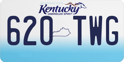 KY license plate 620TWG