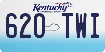 KY license plate 620TWI